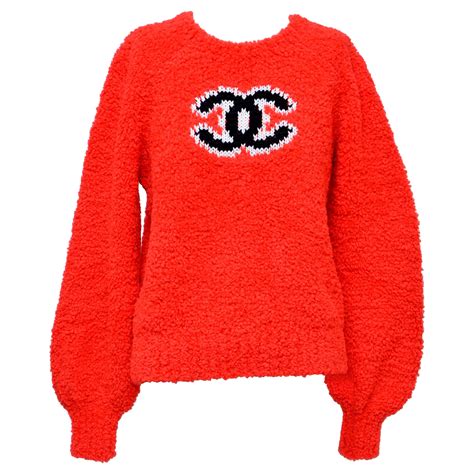 chanel teddy sweater|Chanel leather cardigan.